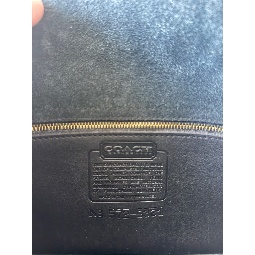 Vintage Coach Compartment Bag Black No. 9850 - Picture 13 of 15